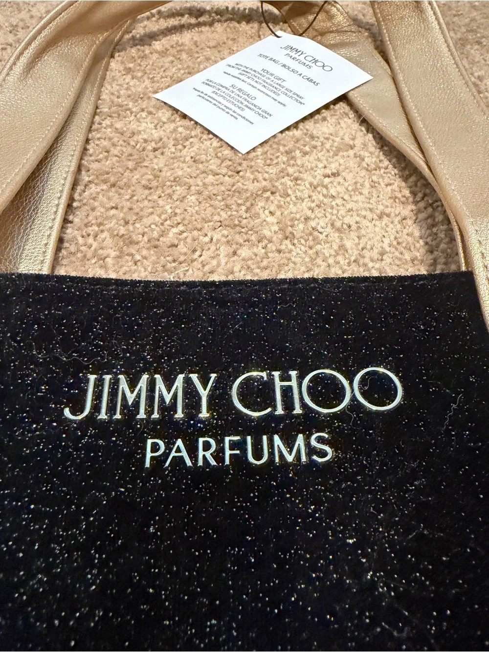 NWT JIMMY CHOO parfums tote bag